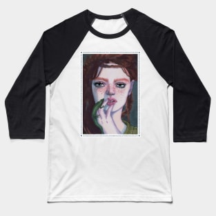 Girl with a lizard Baseball T-Shirt